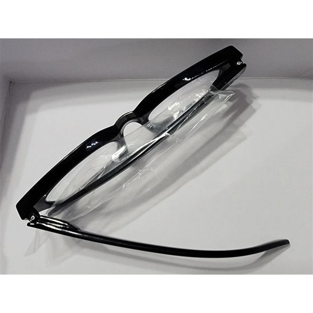 NWT Thick Rectangle Nerd Black Blue Light 1.5 Reading Glasses 117203
